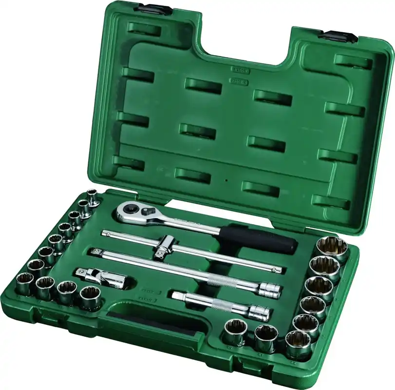 Alkuperäinen 1/2" räikkä- ja hylsysarja 12-K, 24 osaa