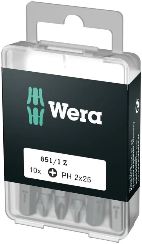 Tarjous Wera 851/1 DIY-box Vakiokärjet 10kpl, PH 1 x 25mm