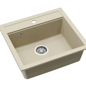 Kiviallas HELIKA Quadro SQQ100-111W, norsunluunvärinen., Yksinkertaisella venttiilillä Merkkituote