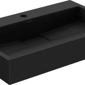 Mexen Ava konglomeraatti päällimmäinen pesuallas 1/O 60 x 38 cm, musta - 23016071 Tehdashinta