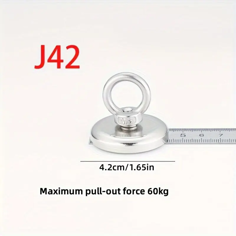 Loppuunmyynti Magneettikoukku, 1 kpl, 42 mm maksimalus traukimas 20,41 kg