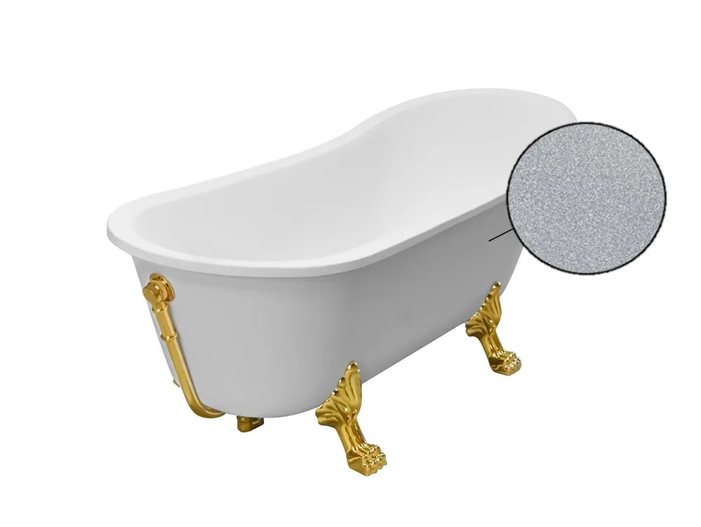 Kylpyamme Besco Olaya Glam 160, Silver+Gold Älä Missaa