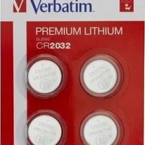 Poisto Litiumpatterit CR2032 3V Verbatim, 4 kpl