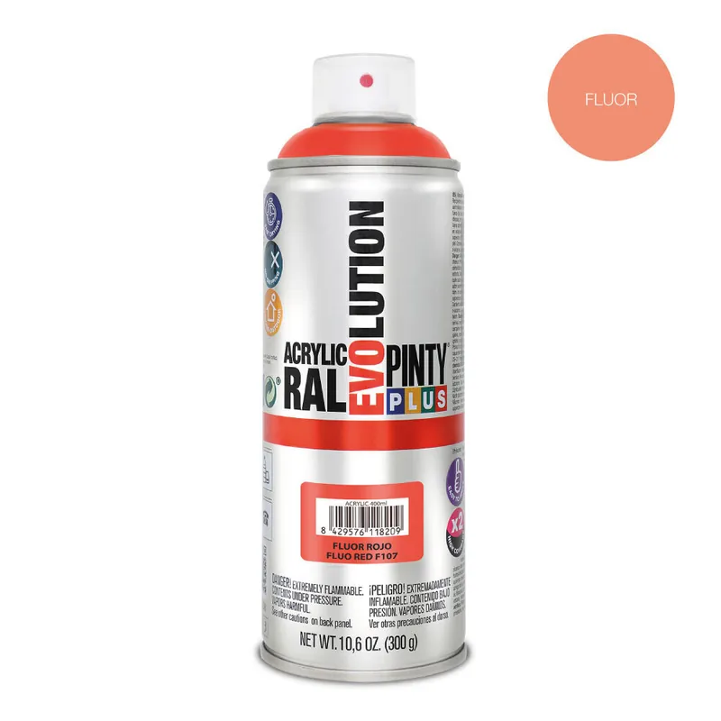 Pintyplus EVOLUTION fluoresoiva maalispray NVS F107 Edullinen