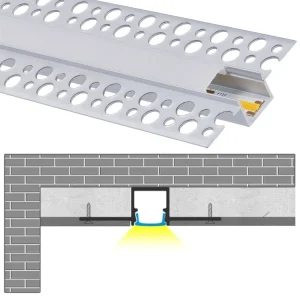Löytö Асета LED-наухоен кулмапрофили - Hopea anodisoitu - 2м.