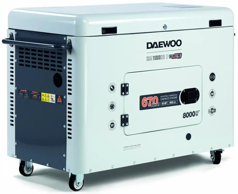 Dieselgeneraattori Daewoo DDAE 11000DSE-3 Tarjoushinta