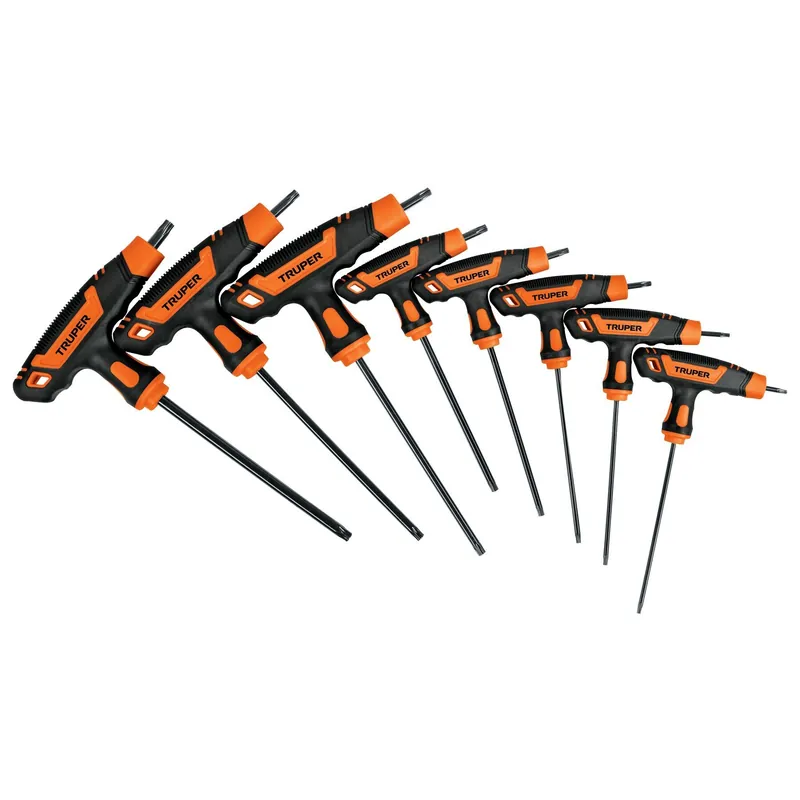 Poisto TORX-avainsarja T-kahvalla T9-T40, 8 kpl Truper®