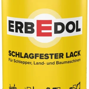 Vain Tänään Erbedol Schlagfester Lack Iskunkestävä emalipinnoite maatalouskoneille 750ml JOHN DEERE-SCHWARZ MATT SL9081