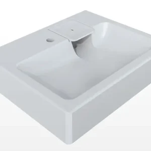POLYCER Compactino WBX 102 -kivimassasta valmistettu pesuallas pesukoneen yläpuolelle 60 x 50 Suosittu