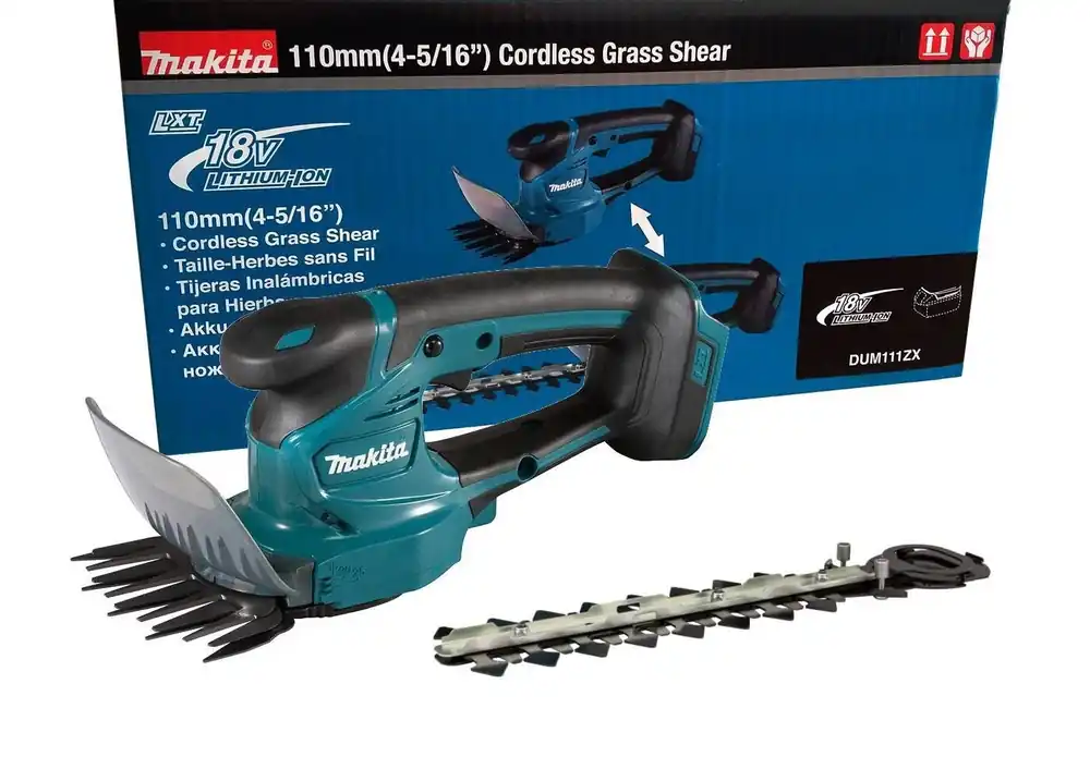 Turvallinen Maksu Pensasleikkuri & ruohotrimmeri DUM111ZX Makita 2IN1
