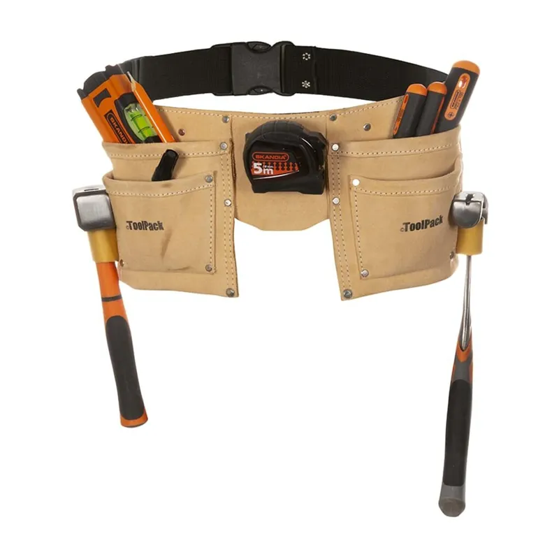 Toolpack Kaksitaskuinen työkaluvyö nahka 366.008 Löytö