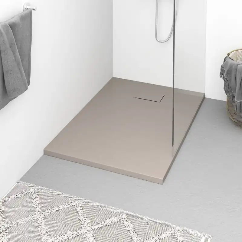 Merkkituote vidaXL Suihkualusta SMC ruskea 100x70 cm