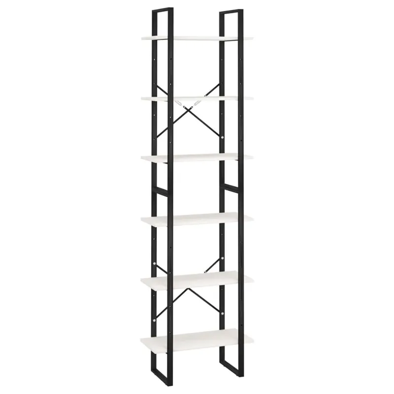 vidaXL Säilytyshylly valkoinen 60x30x210 cm täysi mänty Kampanjahinta