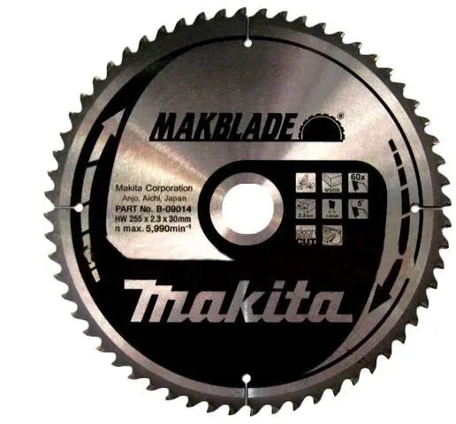 Tilaa Heti Levysaha Makita, 255x30 mm