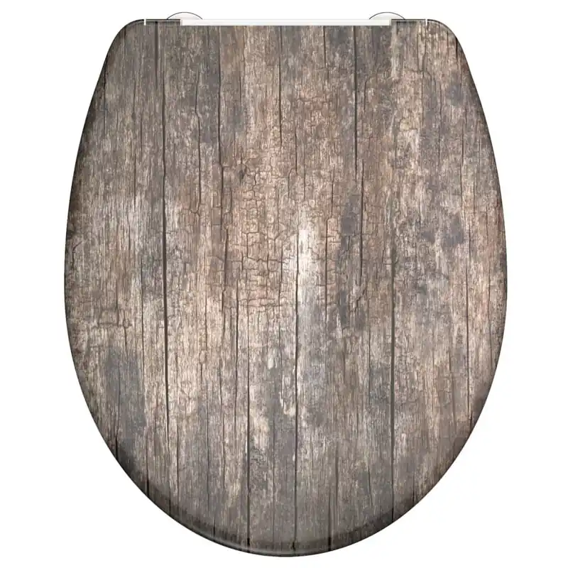 SCHÜTTE Duroplast WC-istuin Soft-Close OLD WOOD kuvio Sertifioitu
