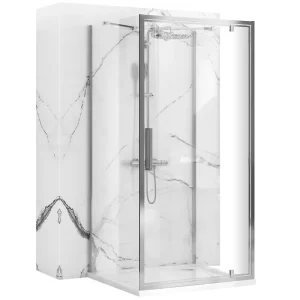 Ajankohtainen Suihkukaappi Rea Rapid Swing Chrome Kromi 100 x 90
