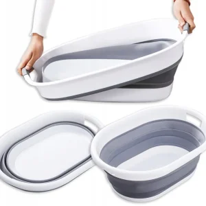 Suosittu FlexiBasket, taittuva pyykkikori, 25 L