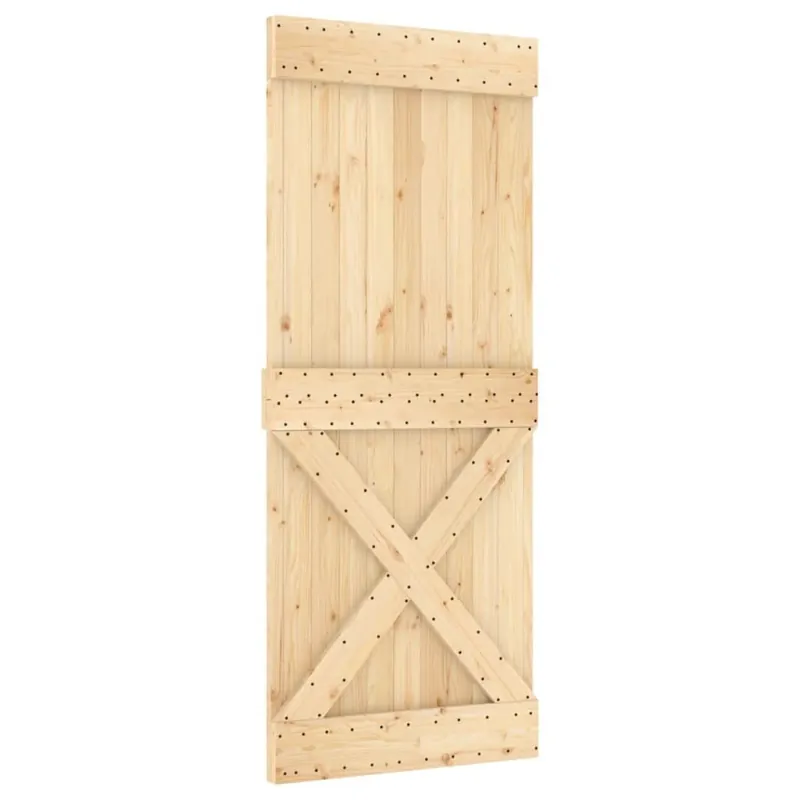 vidaXL Liukuovi asennustarvikkeineen 85x210 cm täysi mänty Bestseller