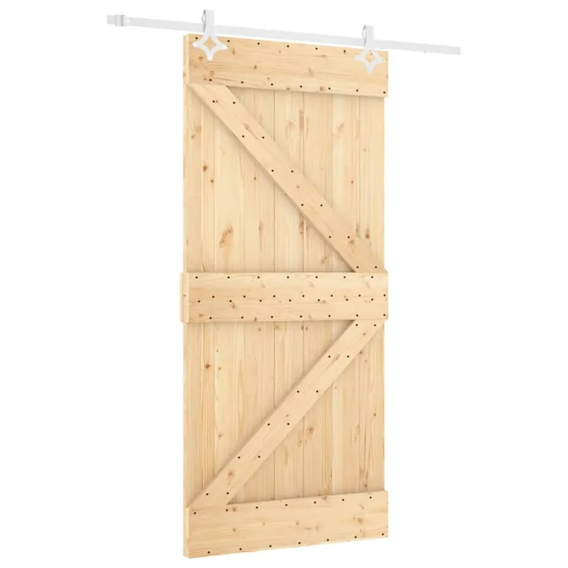 Kausialennus Liukuovi asennustarvikkeineen 100x210 cm täysi mänty
