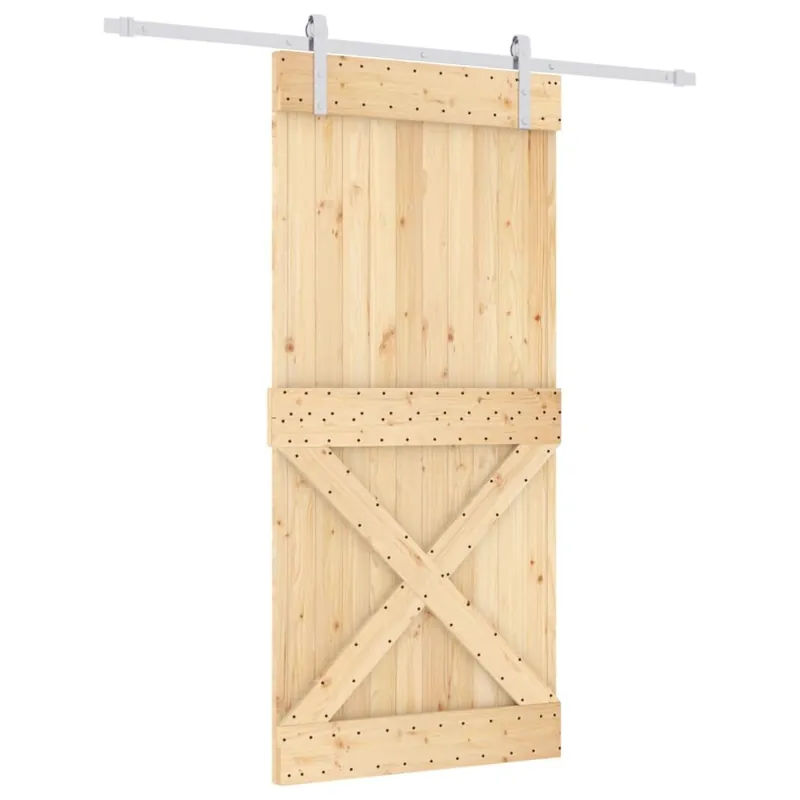Aito Liukuovi asennustarvikkeineen 95x210 cm täysi mänty