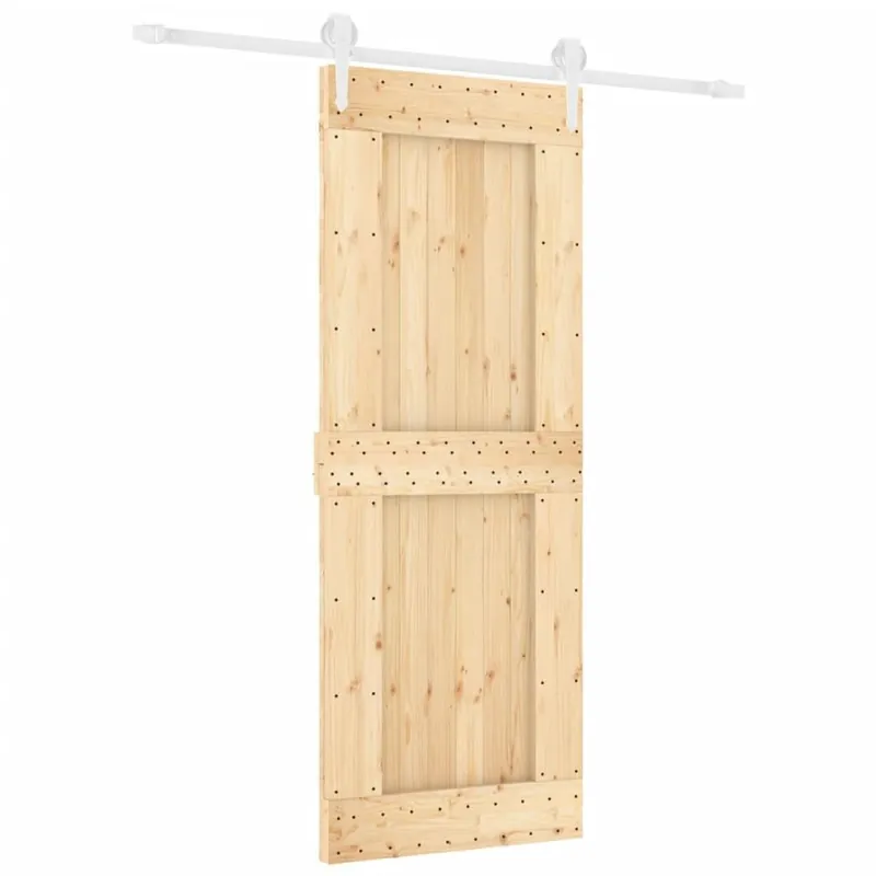 Alennettu Hinta Liukuovi asennustarvikkeineen 80x210 cm täysi mänty