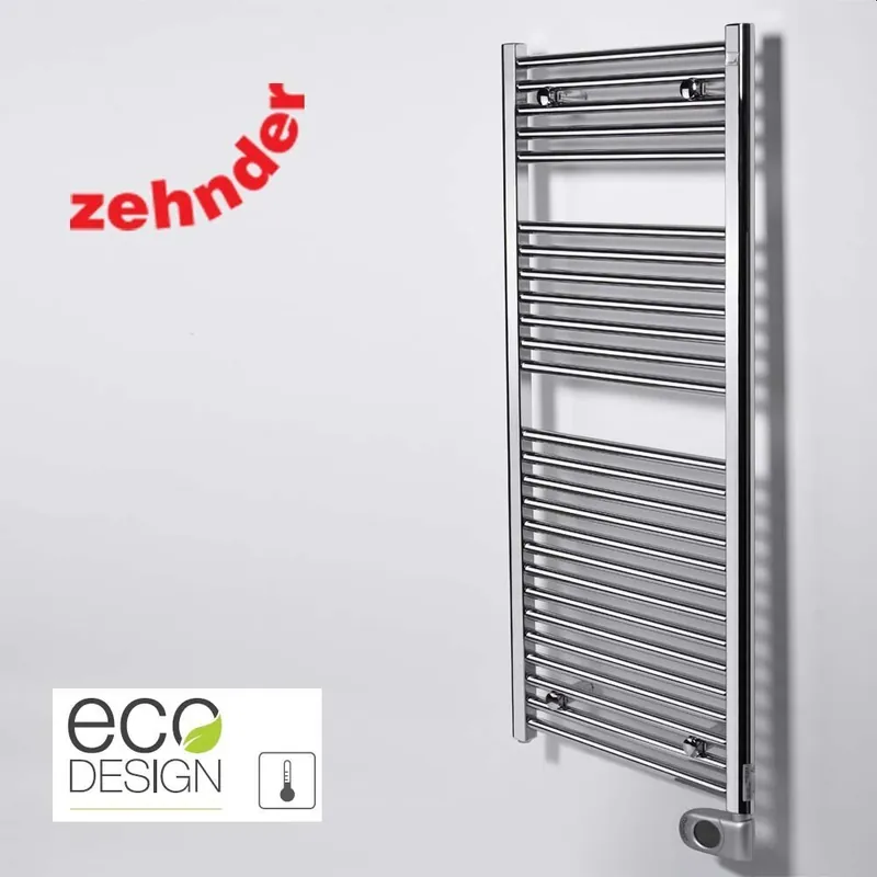 Sähköinen kylpyhuonepatteri Zehnder Aura PBECZ-120-50/MQ, 120x50cm, kromattu Superhinta