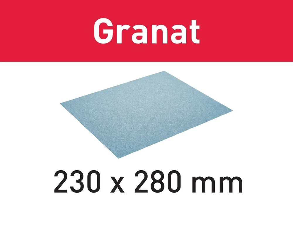 Uutuus Festool StickFix-Hiomapaperi 230x280 P120 GR/10 Granat 201260