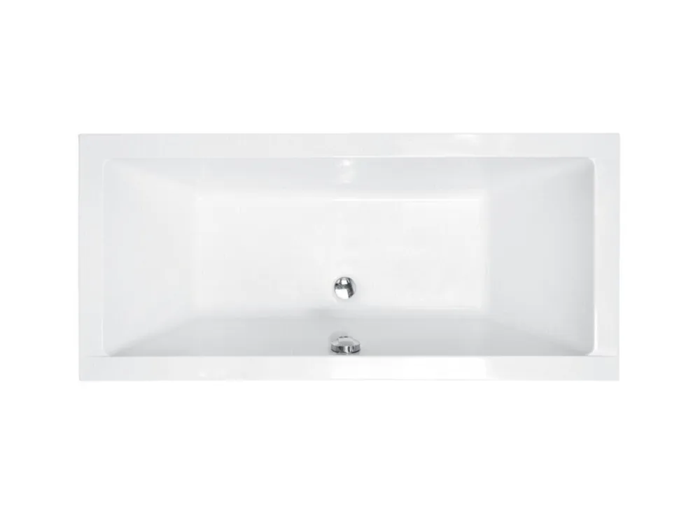 Ilmainen Palautus Kylpyamme Besco Quadro Slim, 170x75 cm