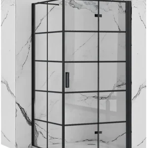 Suoraan Valmistajalta Rea Molier Black 100x90 -suihkukaappi