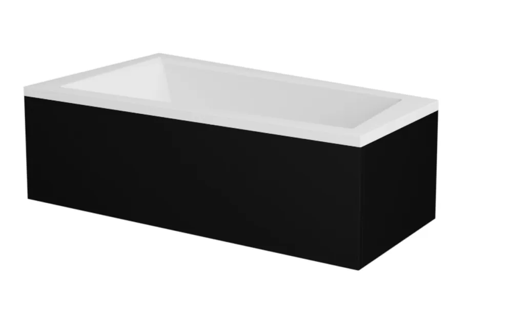 Kausialennus Kylpyamme Besco Intima paneelilla, 160x90 cm, vasen