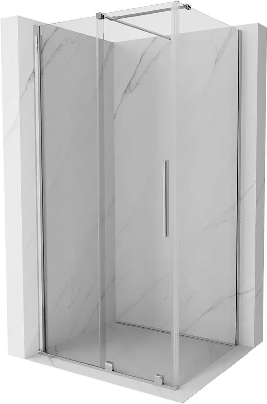 Päivän Tarjous Mexen Velar liukuva suihkukoppi 150 x 70 cm, läpinäkyvä, kromi - 871-150-070-01-01