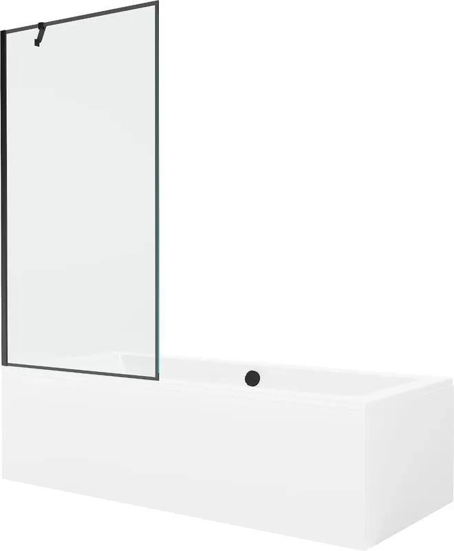 Tilaa Nyt Kylpyamme Mexen Cube paneeleilla ja lasiseinällä, 180x80 cm + 90 cm