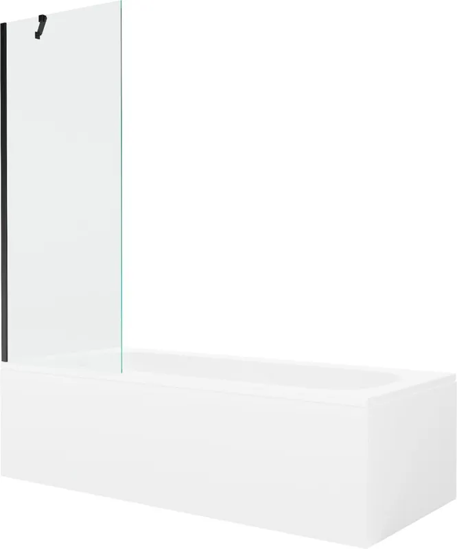 Kylpyamme Mexen Vega paneeleilla ja lasiseinällä, 150x70 cm + 70 cm Turvallinen Maksu