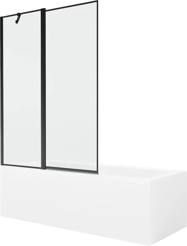 Aito Kylpyamme Mexen Cubik paneelilla ja lasiseinällä, 160x70 cm + 120 cm