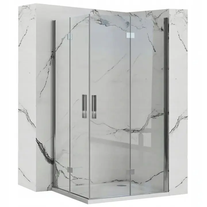 Tilaa Nyt Rea Molier Chrome Double suihkukaappi 90x90