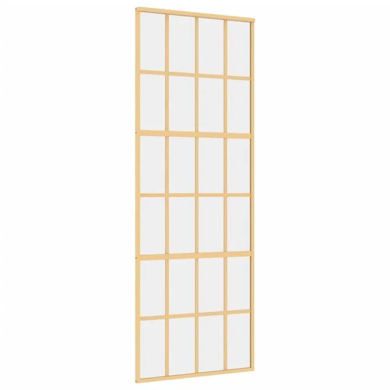 Viikonlopputarjous Liukuovi kultainen 76x205cm lasi ja alumiini 155172