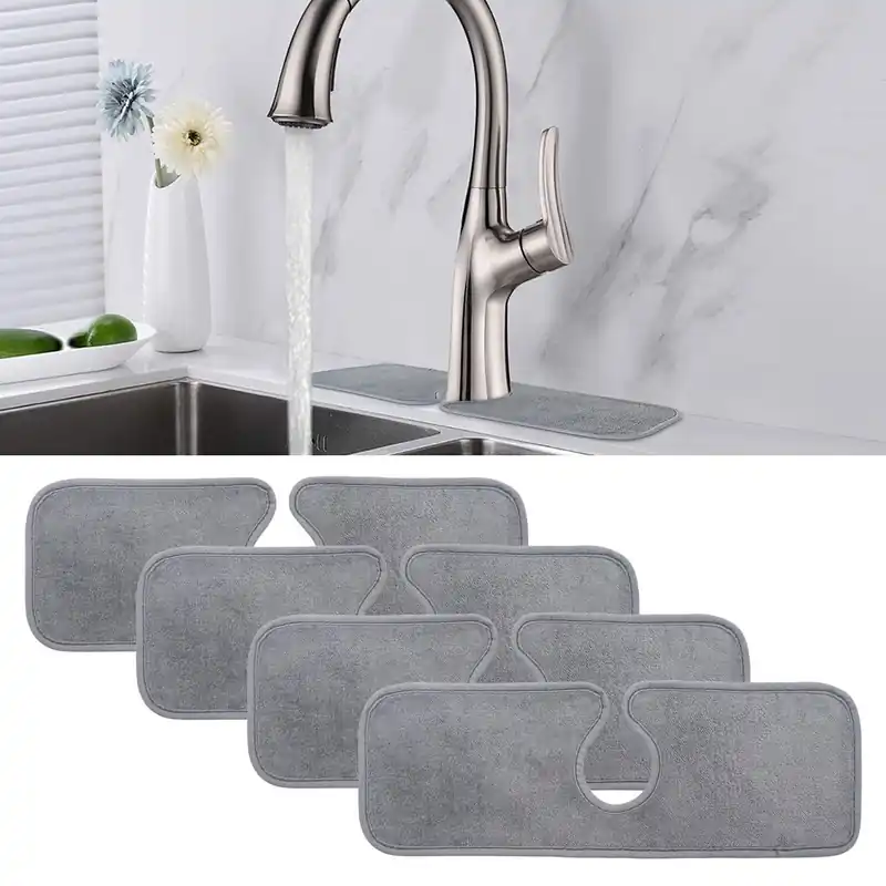 4 kpl imukykyinen tyyny keittiöhanalle Anti-Splash Mat tiskikuivausmatto (45*15cm) Kuuma Tarjous