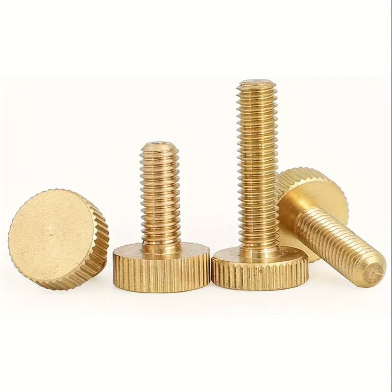 Edullinen M3 M4 M5 M6 Messinkinen suurikantainen käsiruuvi., M6-18MM-3vnt