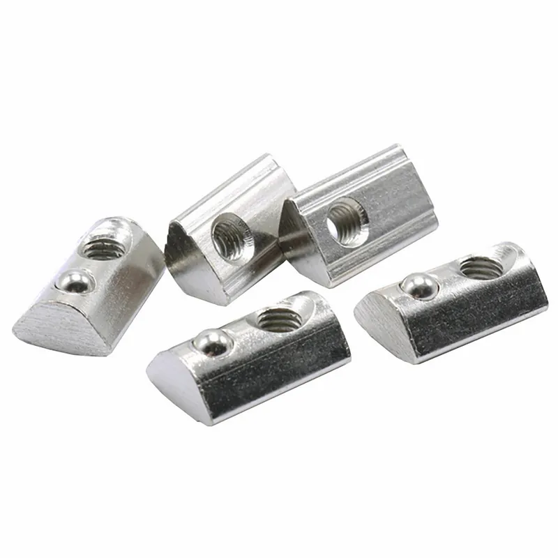 30/50 kpl T-uramutterit, Rullajousikuormitetut M6 mutterit, 30M5 (30vnt) Merkkituote