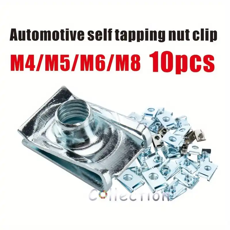 10kpl Klipsimutteri B-tyyppi M4 M5 M6 M8 Sopiva Auto Moottoripyörä Skootteri ATV, M4 10vnt Osta Verkossa