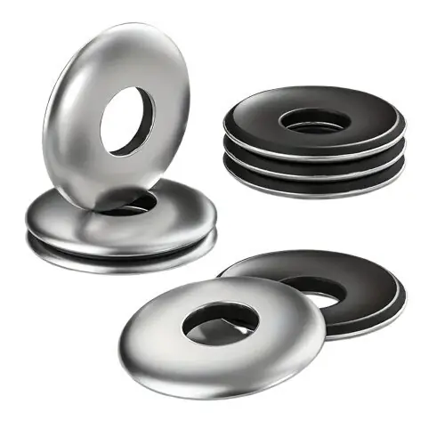 100 Kpl Ruostumaton Teräs Neopreeni Tiiviste Pesurit - Metallilla Sidottu Tiivistys Ruuville, 12X3/4" (5,5x19mm) Pakollinen (Must-Have)