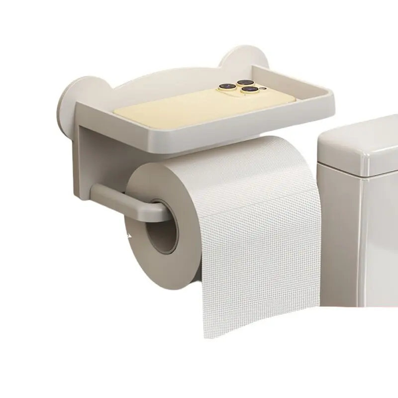 Bestseller Itsekiinnittyvä seinälle wc-paperiteline, Valkoinen