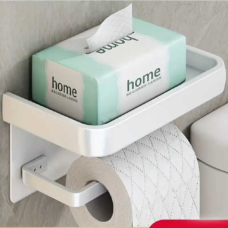 Halpa WC-paperiteline hyllyllä, Valkoinen