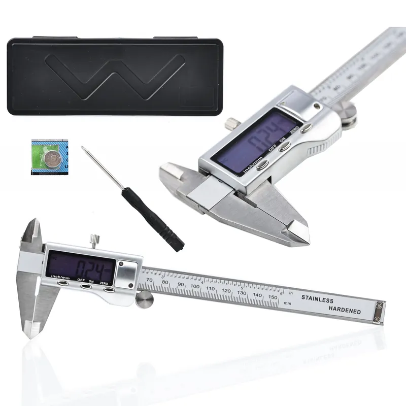 Paras Hinta Työntömitta Rosfix Digital Caliper – Ruostumaton teräs, Tarkkuus 0.01 mm, LCD-näyttö, 150 mm