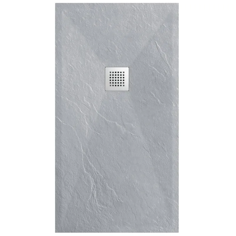 Komposiittinen suihkuallas Balneo Stone Tray, kivimassaa, vaaleanharmaa, 90x110x2,5 cm Paras Hinta