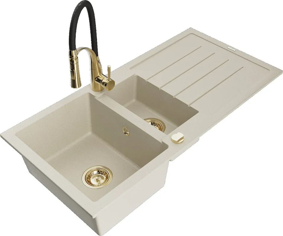 Graniitti tiskiallas Mexen Andres hanalla ja sifonilla, beige+musta/kulta Paras Hinta