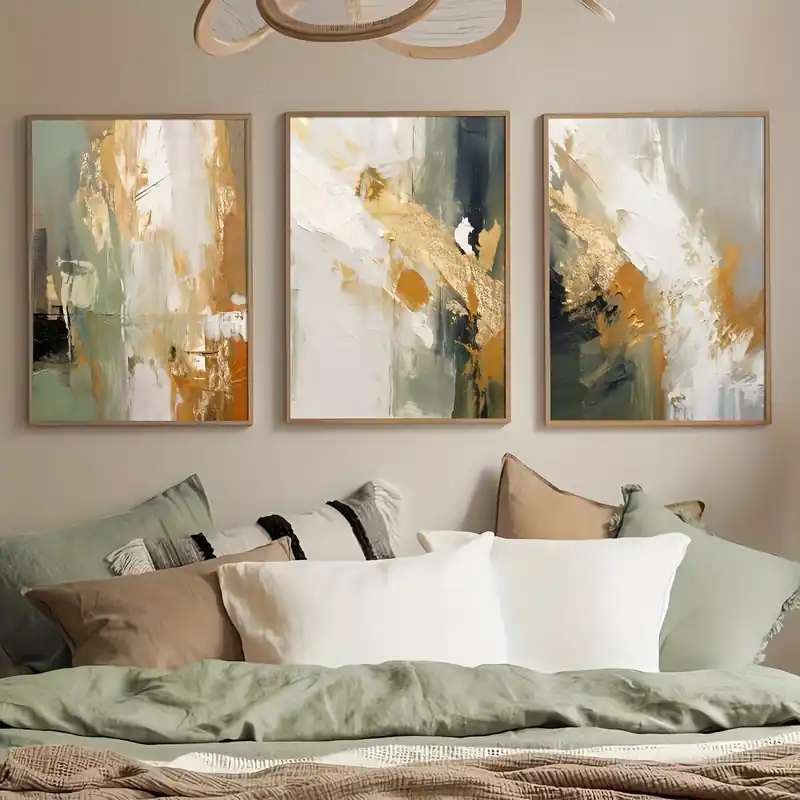 Maalaus, 3 osaa, 50x70cm / 19,7x27,6 colio Ajankohtainen