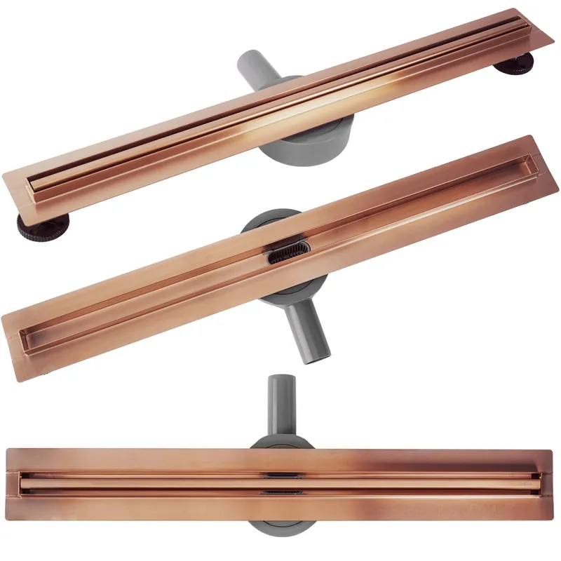 Alennus Linear Drain Rea Neox Slim Pro 700 Brush Copper