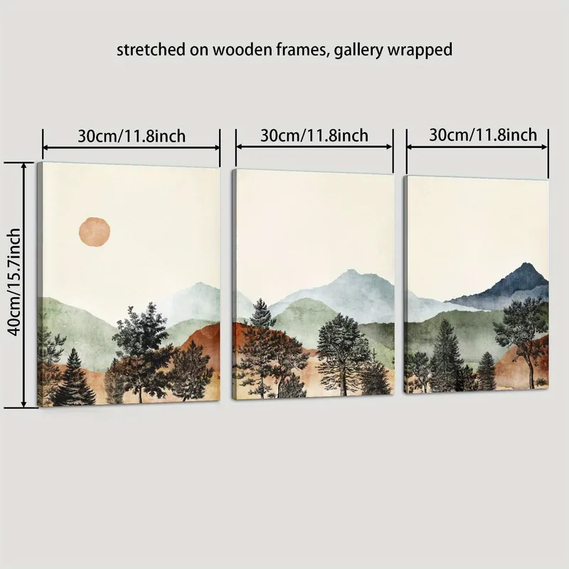Bestseller Taulu, 3 osaa, 29,97*39,88cm įrėmintas