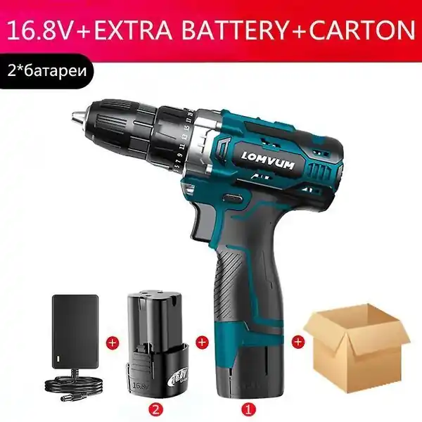 Kausialennus 16,8 V Kaksi -nopeus lataus akkuruuvimomentti Electric Grett 16,8 V 2 Akku